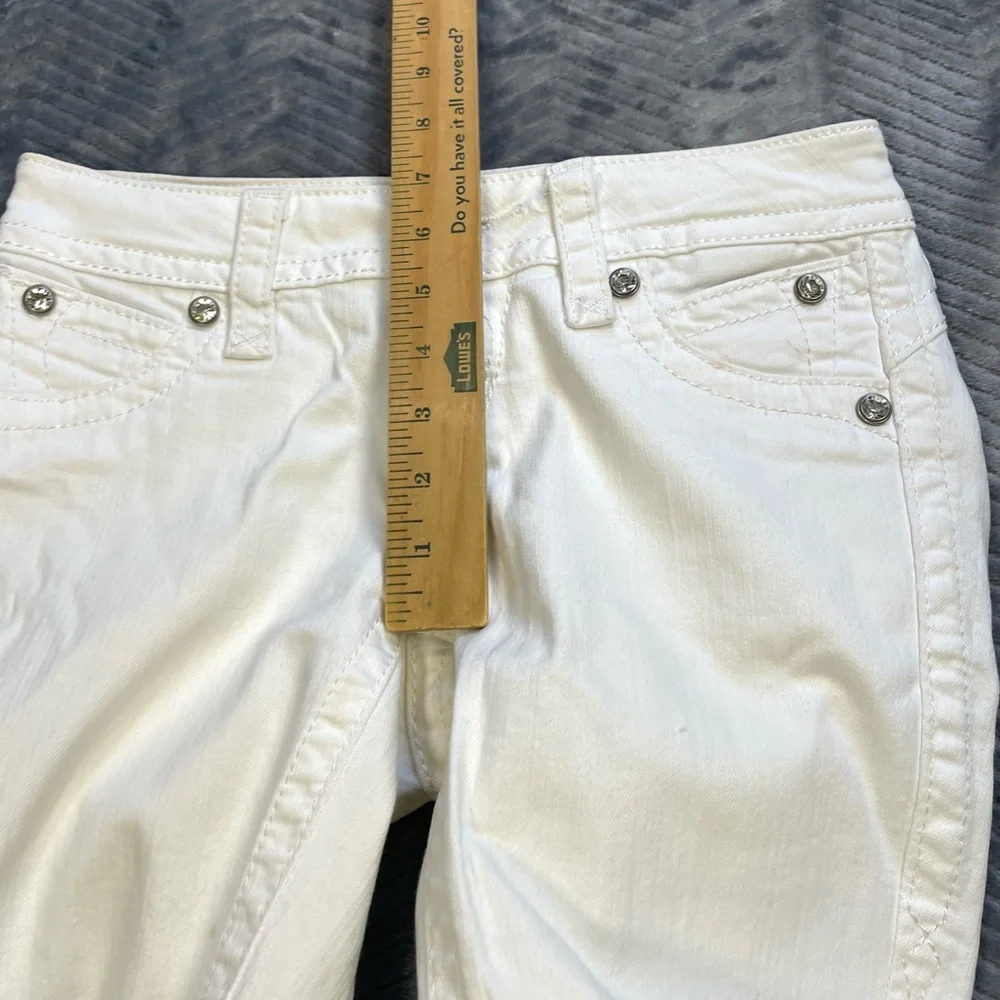 Women’s Rock Revival Amy‎ Capri Jeans White 26
